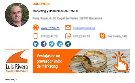 ejemplo firma de correo